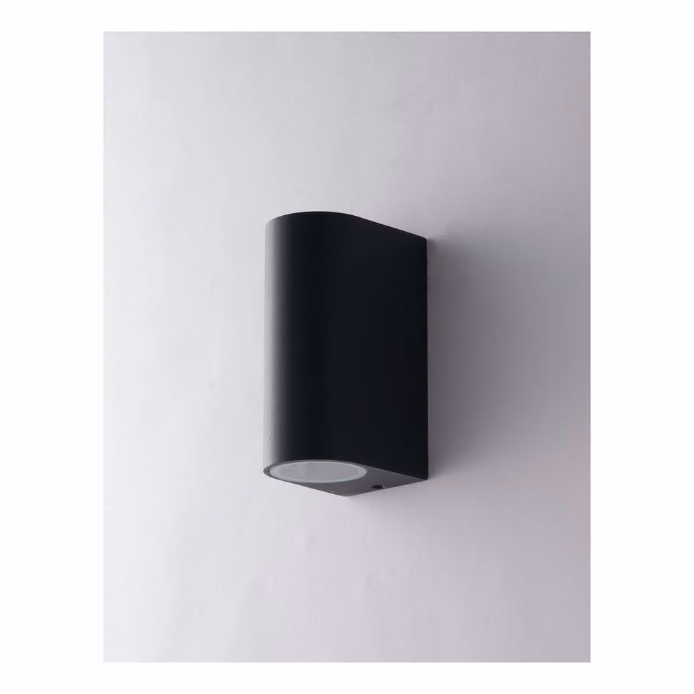 Netlighting ONE Outdoor 2 Light Up Down Wall Light in Black, IP54, W/D/H: 15.1 x 9.3 x 6.7 cm – 2