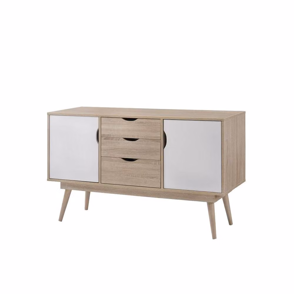 Timber Art Design Alford Sideboard with 2 Doors and 3 Drawers in Light Oak – 2