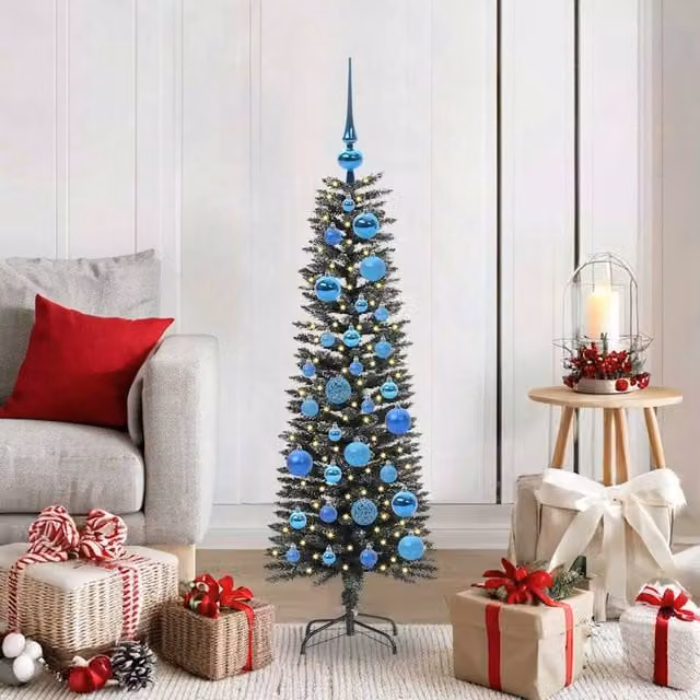 Berkfield Home Artificial Christmas Tree with Stand, Green, H 120 x W 40.5 x D 40.5 cm – 1