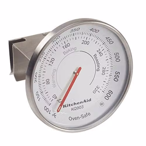 KitchenAid Adjustable Oven Temperature Gauge, 40°C to 320°C in Black
