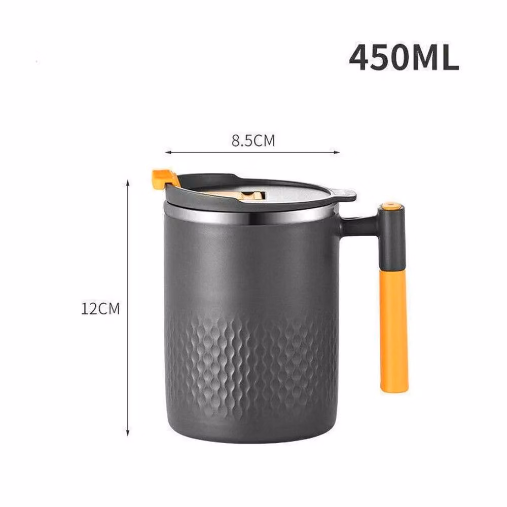 SPETLEK Double Walled 304 Stainless Steel Coffee Mug, Dark Grey, 450ml – 2