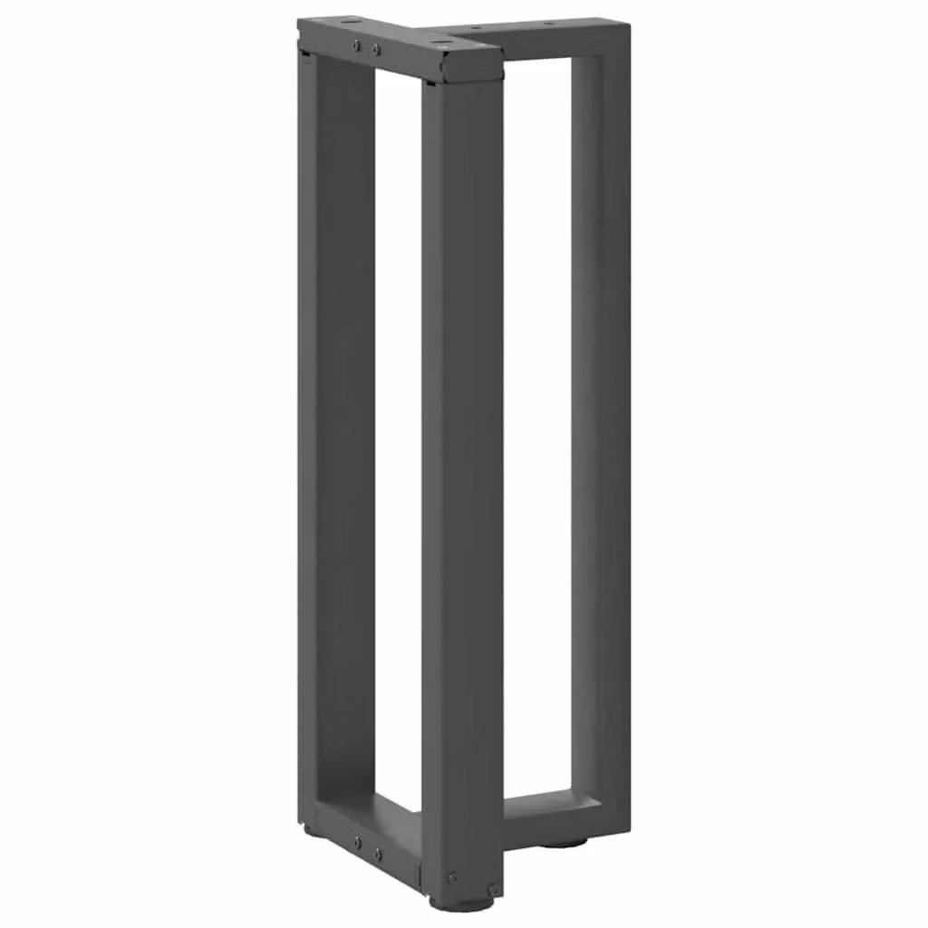 Berkfield Home T-Shaped Console Table Legs, 2 Piece Anthracite and Black Steel, W: 38 cm, D: 25 cm, H: 72.5 cm – 3