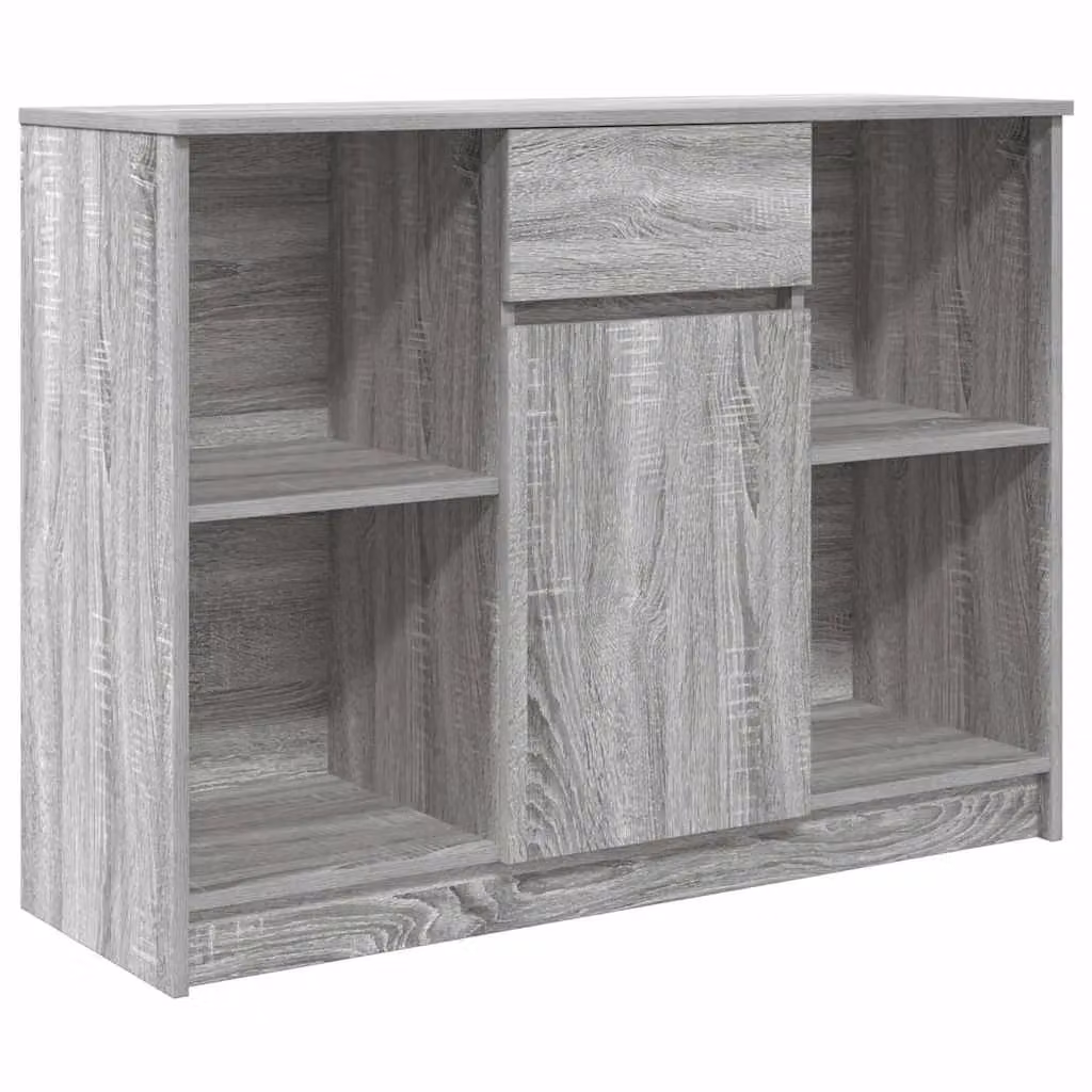 Berkfield Home Grey Sonoma Sideboard with Drawer, W/D/H: 101 x 35 x 76 cm – 2