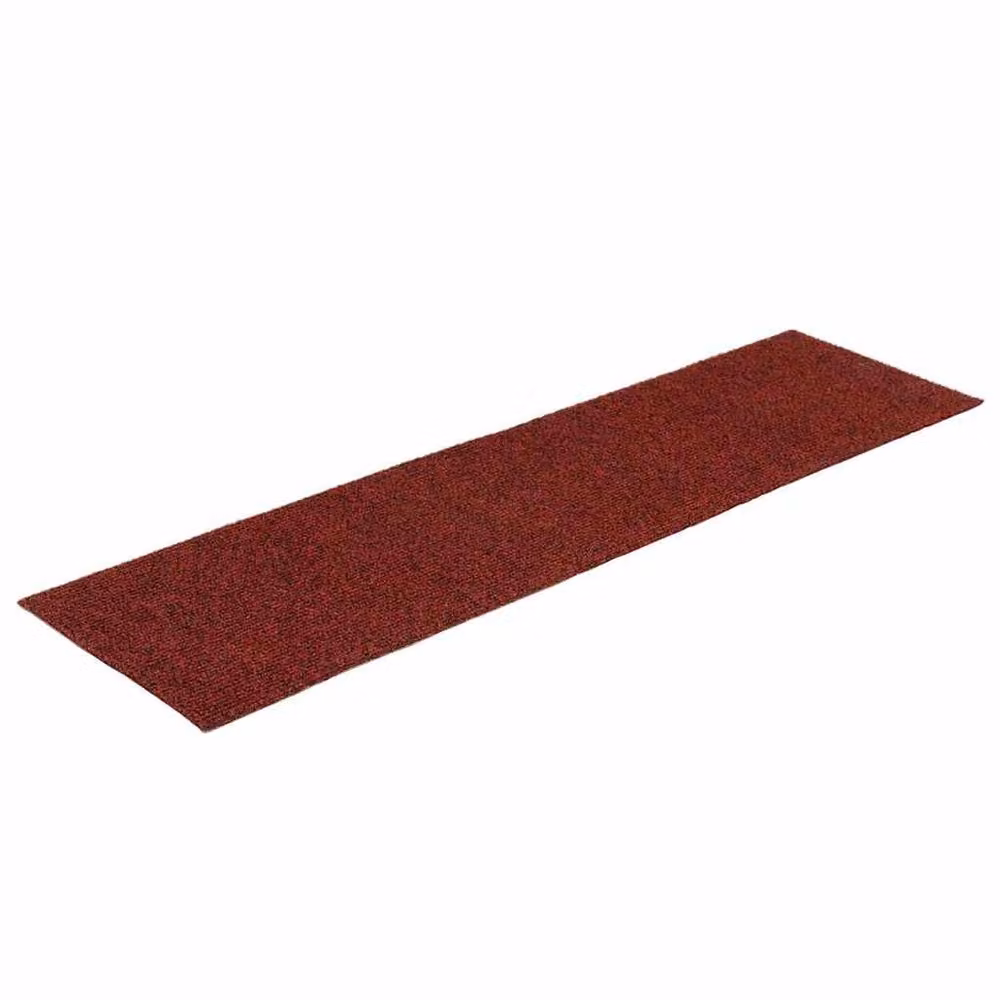 Berkfield Home Self-adhesive Rectangular Stair Mats, Red, 15 Pieces, W: 76 cm x D: 20 cm – 3