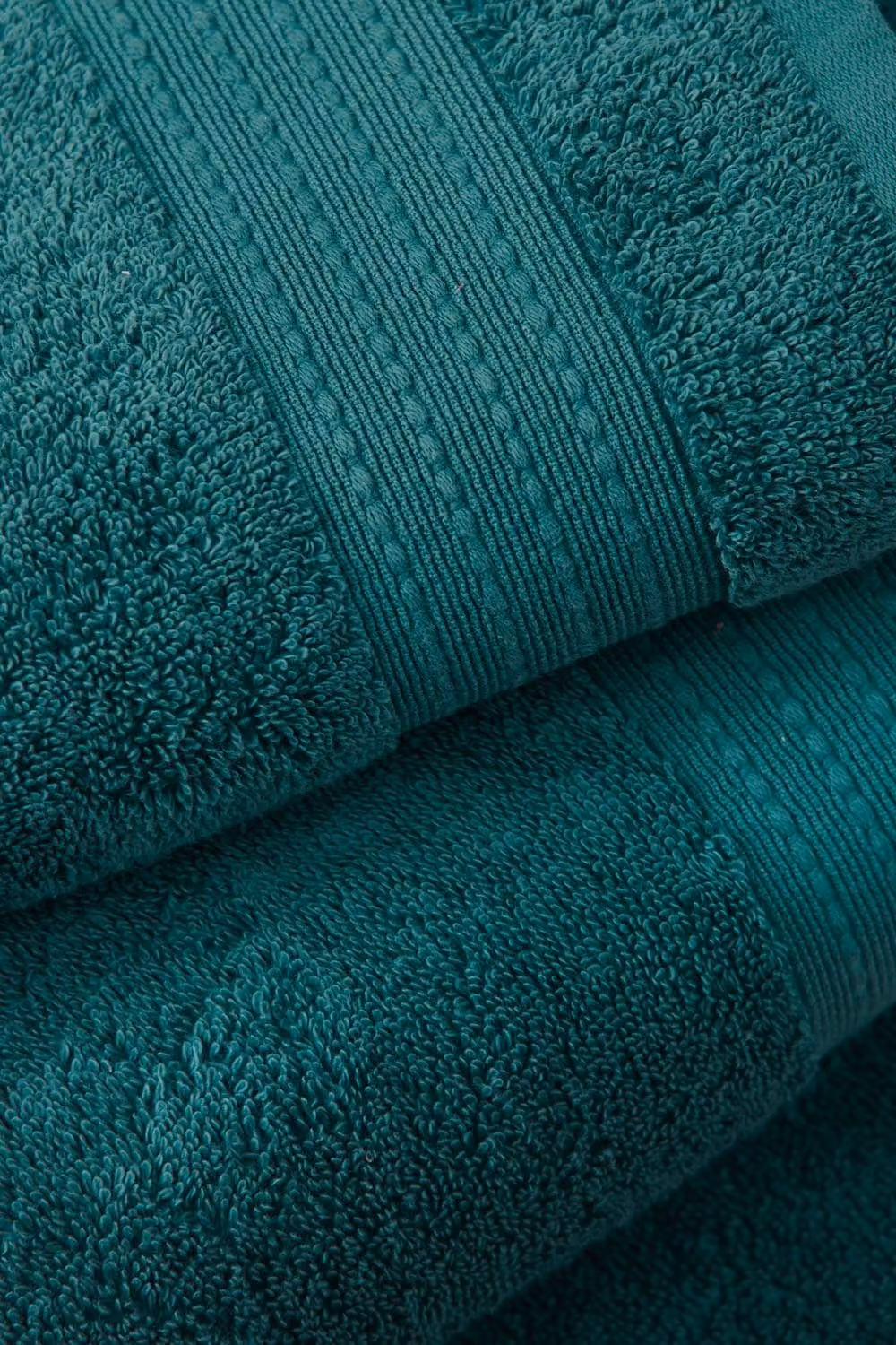 Bianca Supima Cotton Bath Towel in Petrol Blue, W/D/H: 70 x 127 cm – 2