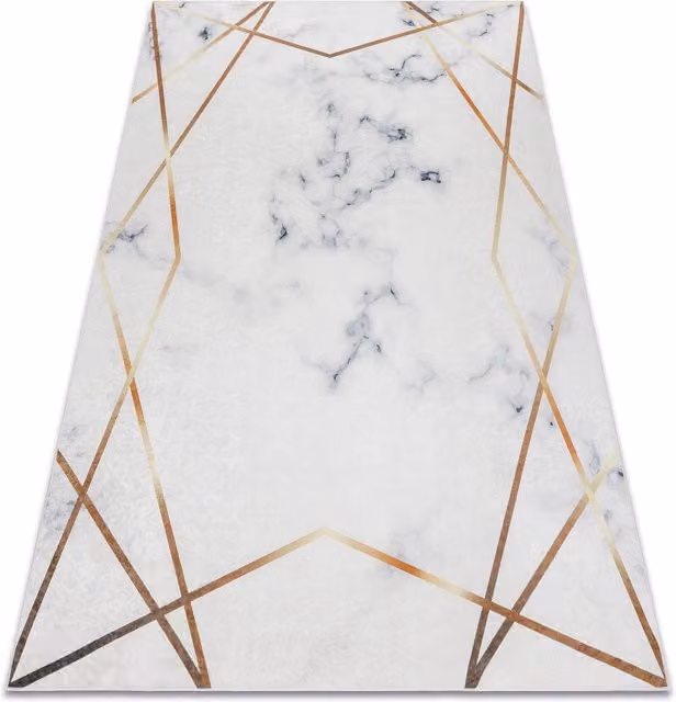 RugsX Andre Geometric White Polyester Rug, W: 160 cm, L: 220 cm – 1