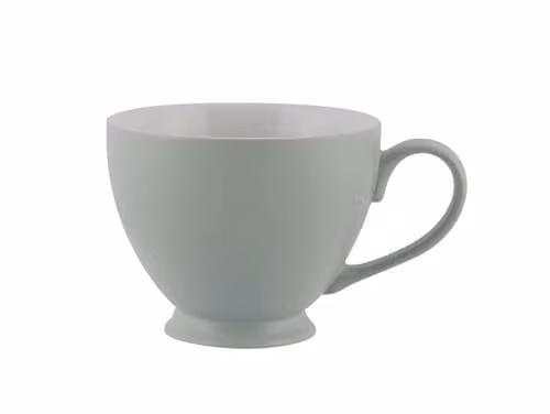 GM Garden and Home Set of 6 Stoneware Teacups in Green, W: 11 cm, D: 15 cm, H: 9 cm