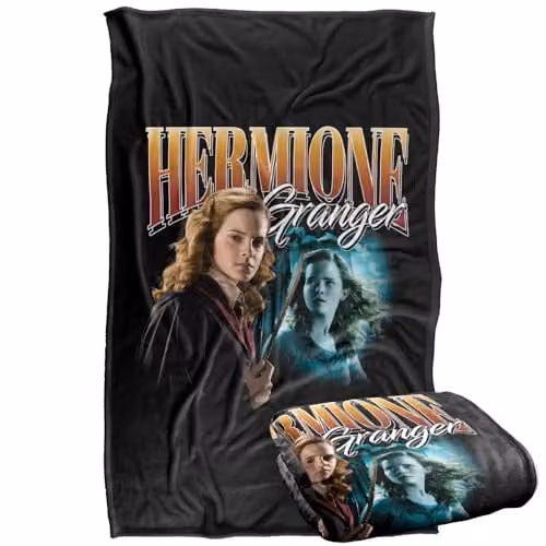 LOGOVISION Harry Potter Hermione Granger Homage Super Soft Fleece Throw Blanket, Multicolour