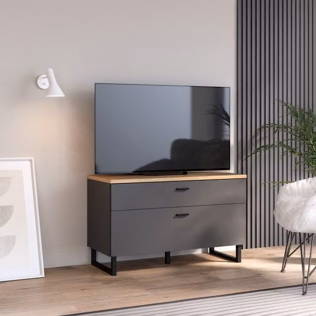 Furniture To Go Klara TV Unit in Grey Matt MDF