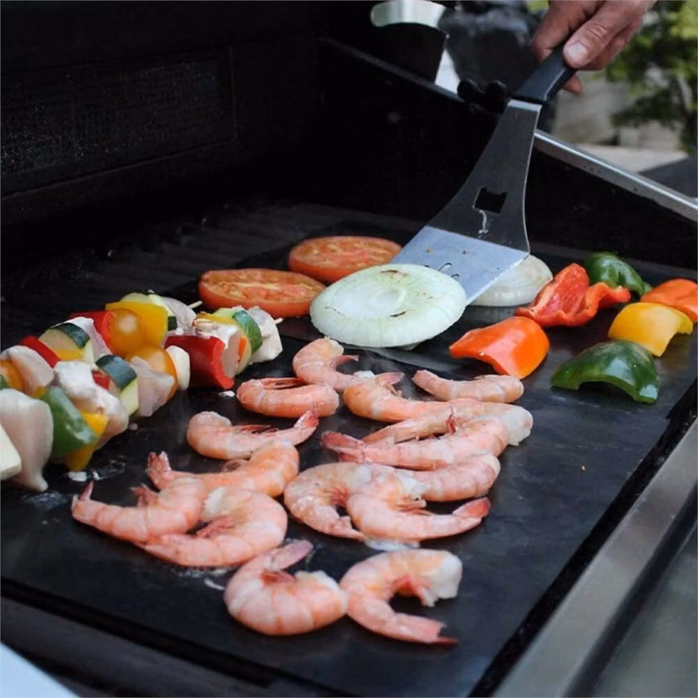 Nordara 2-Piece Non-Stick Black BBQ Grill Mat Set – 4