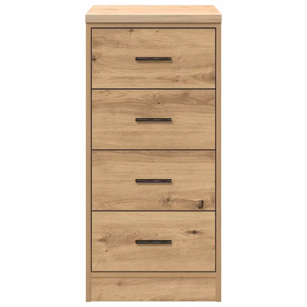 Berkfield Home Artisan Oak Garage Storage Cabinet in Brown, Solid Wood Pine, W/D/H: 40 x 51 x 85 cm – 3