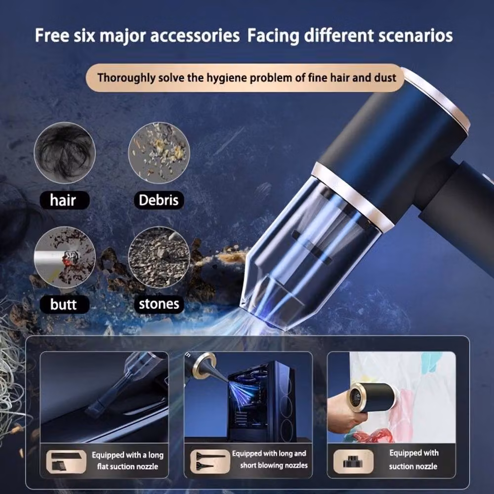 VOGREX Cordless Wet and Dry Handheld Car Vacuum Cleaner in Black – 4
