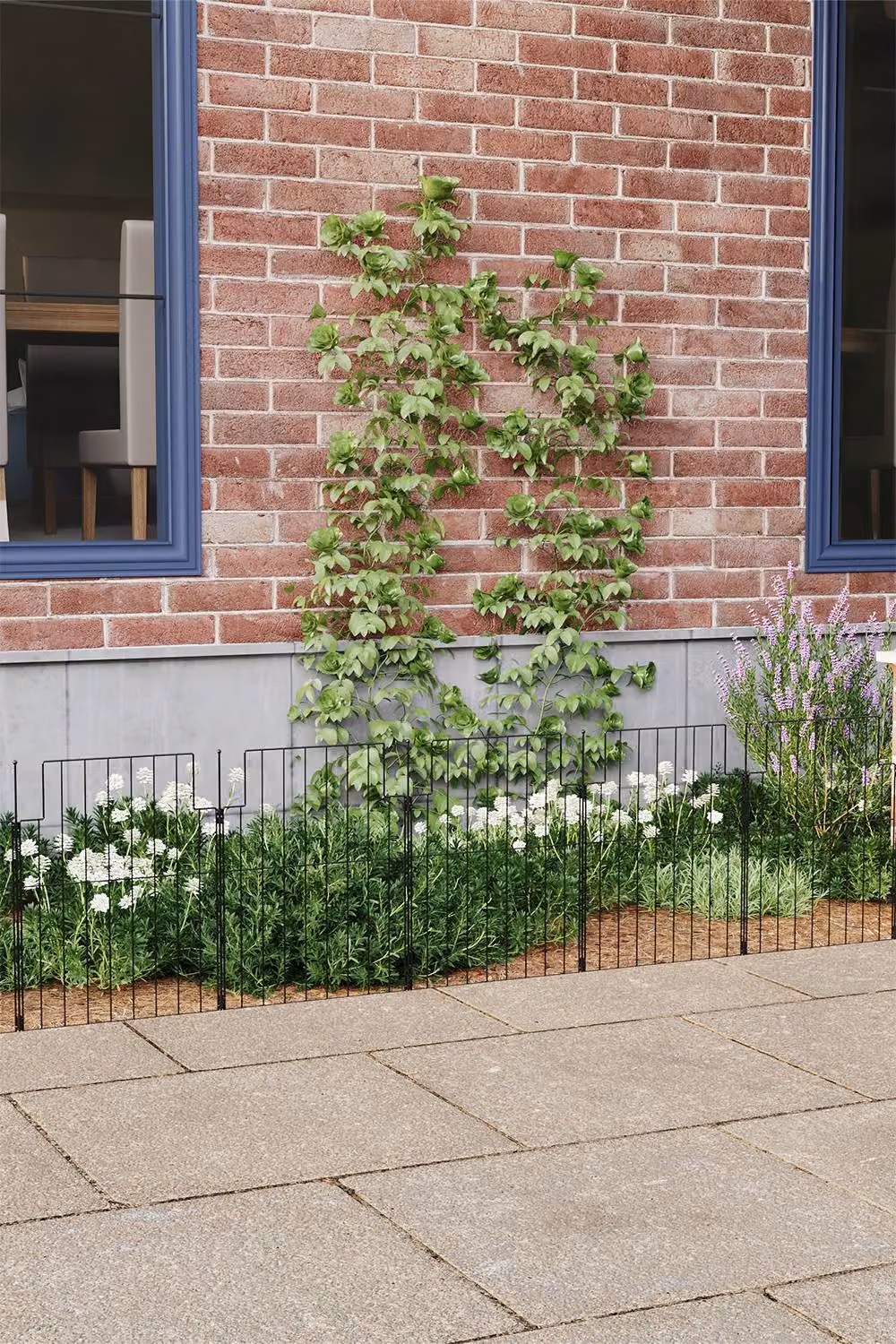 Living and Home 10-Piece Black Metal Garden Fences – 2