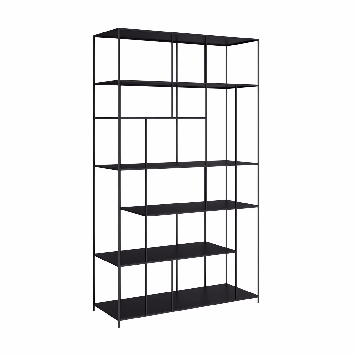 Dome Deco MALMO Modern Black Metal Shelving