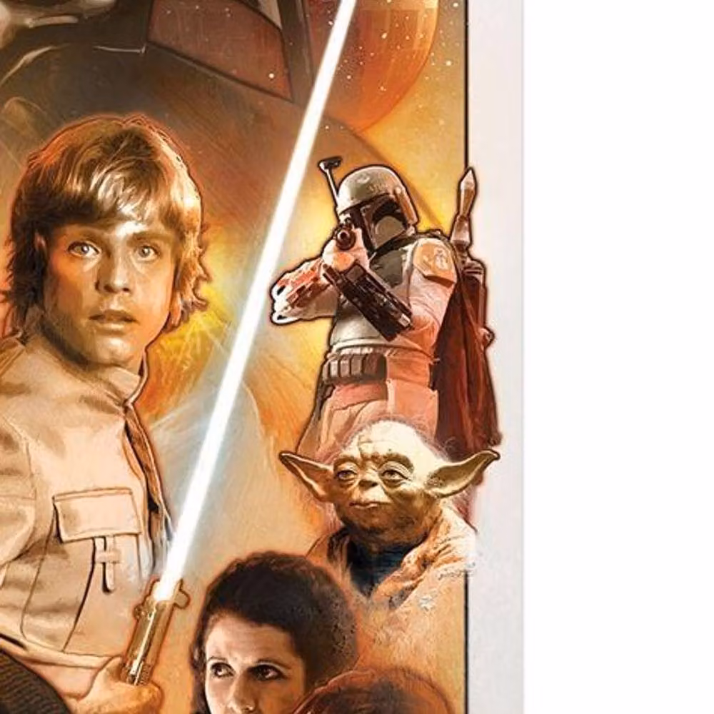 Star Wars Characters Multicolour Paper Poster in Brown – 2