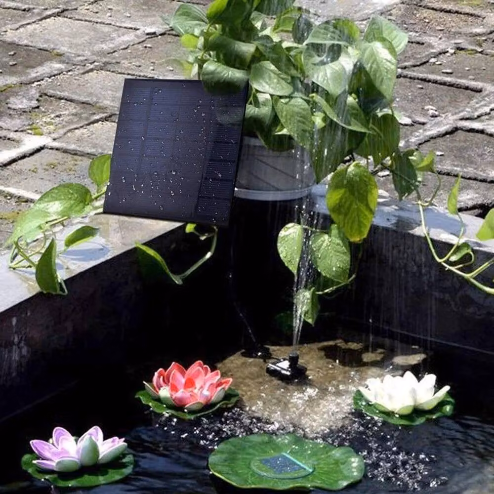 NESTLUNE Solar Fountain Pump for Garden Ponds, Pools and Fish Aquariums, Black – 5