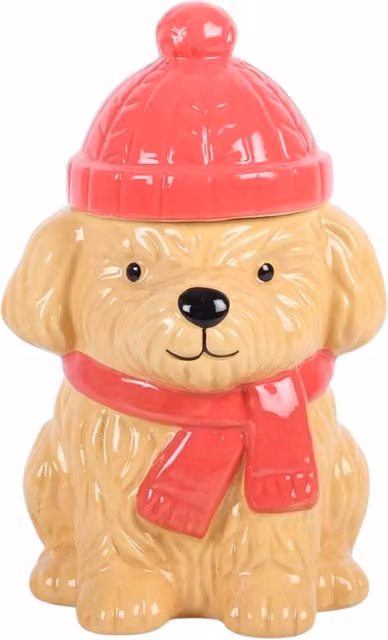 Kingsbury Gifts Winter Puppy Ceramic Tabletop Oil Burner in Honey Brown