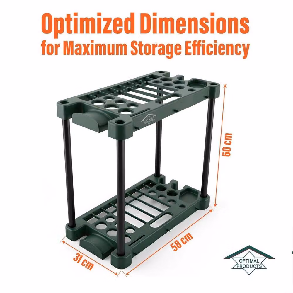 SPETLEK Rectangular Plastic Tool Caddy in Green, W: 60.0 cm, D: 31.0 cm – 2