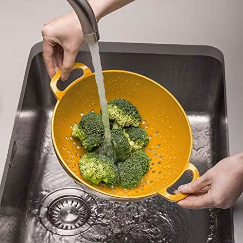 Zeal Melamine Colander in Yellow, Diameter: 24 cm – 2