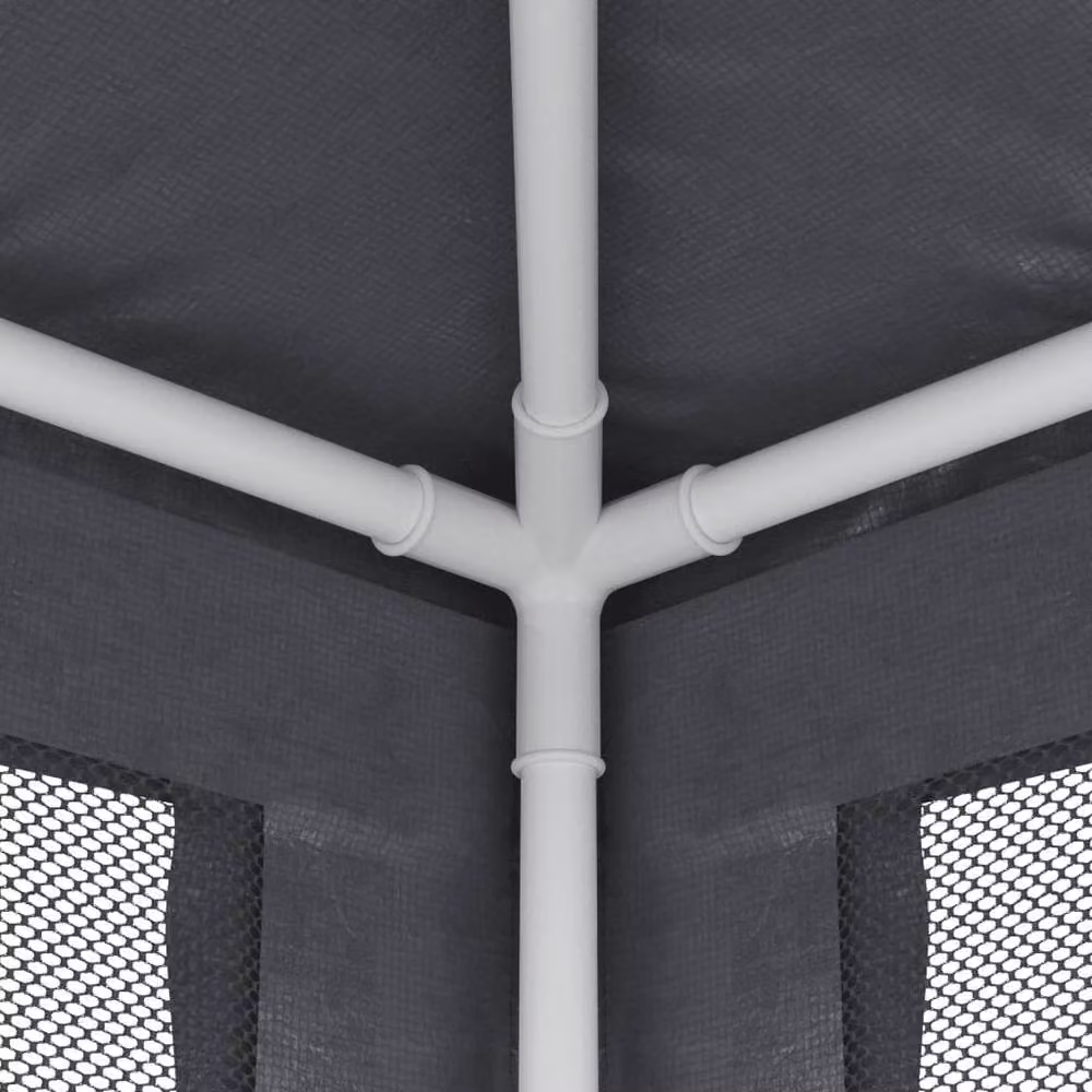 Berkfield Home Party Tent with 6 Mesh Sidewalls in Anthracite, W: 6 m, D: 3 m, H: 3 m – 5