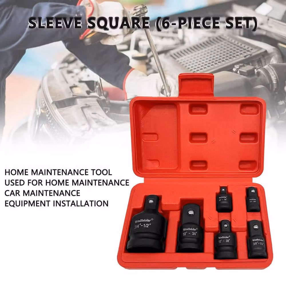 FLAVORA 6 Piece Impact Socket Adapter and Reducer Set in Orange – 3