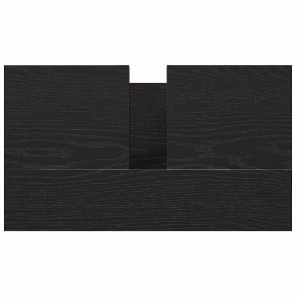 Berkfield Home Bathroom Basin Cabinet with Drawers, Black Oak, W: 60 cm, D: 34.5 cm, H: 60 cm – 7