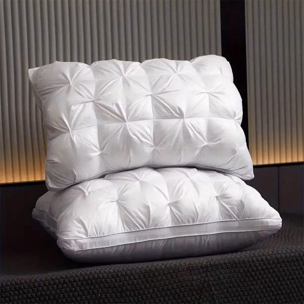 EONLION Pack of 2 Soft and Breathable White Polyester Single Pillows for Adults – 3