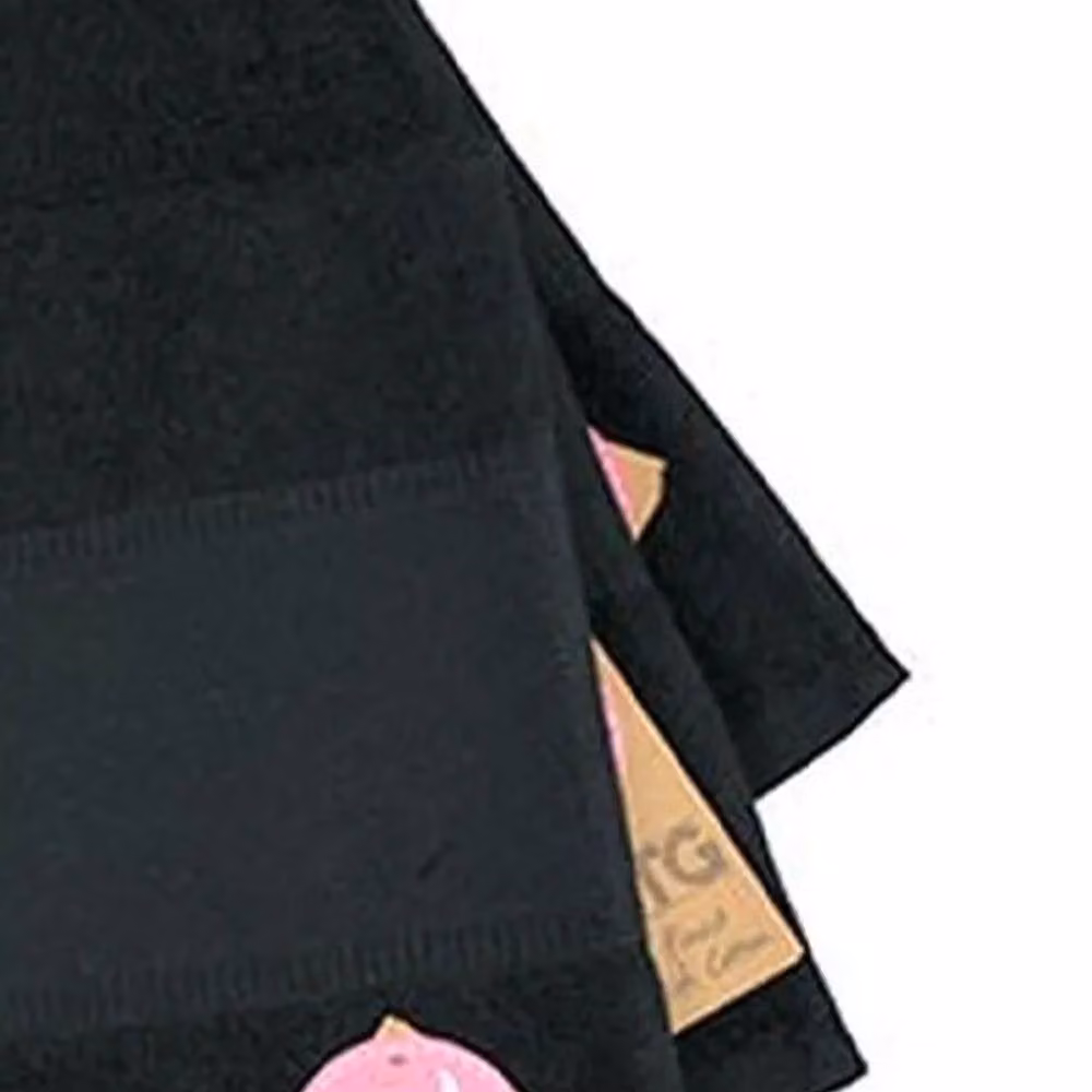 ARTG Print-Me Personalised Embroidered Cotton Guest Towel in Black – 2