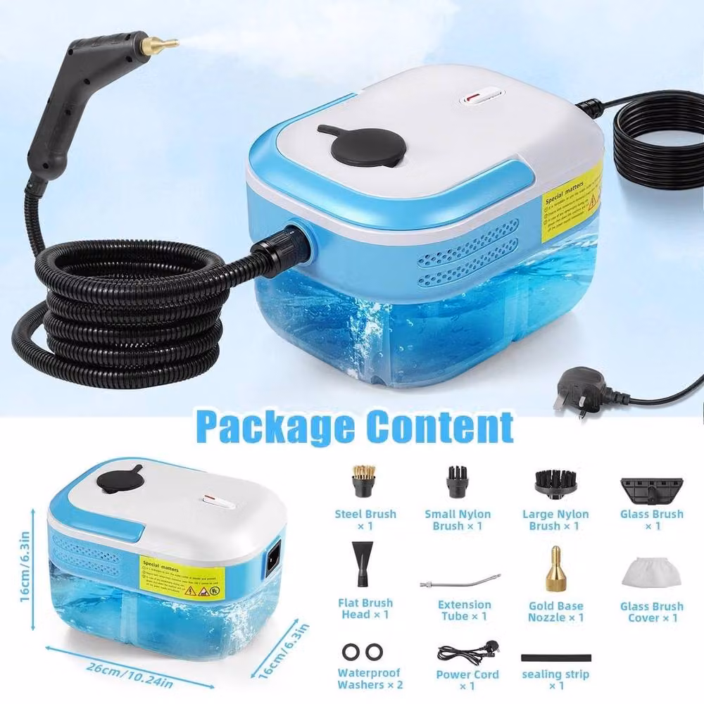 SPETLEK High Temperature High Pressure Handheld Steam Cleaner Machine in Blue – 2