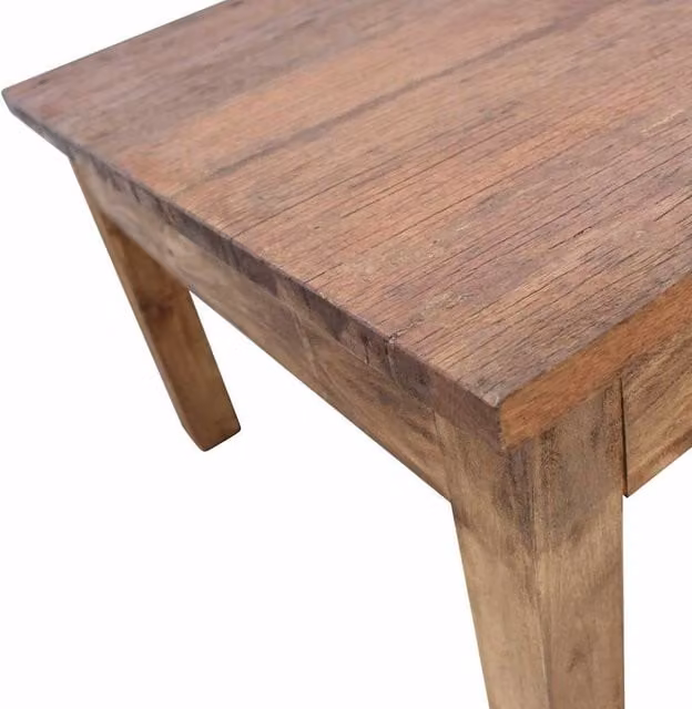Berkfield Home Rectangular Coffee Table in Brown Solid Reclaimed Wood, W: 98 cm, D: 73 cm, H: 45 cm