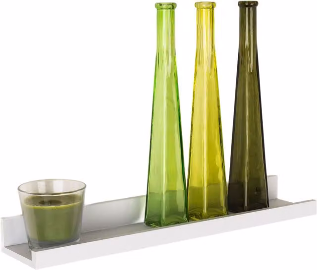 Core Products Ltd Dura Wall Mounted Display Shelf in Matt White, Width: 48 cm