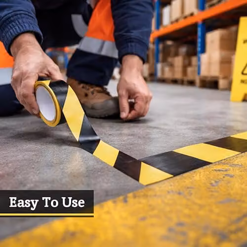 Orsina Yellow and Black Plastic Barrier Tape – 5