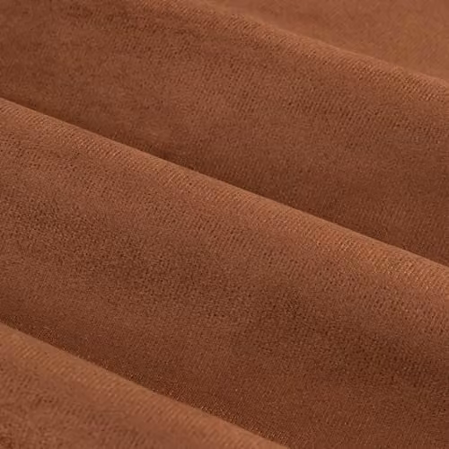 Furn Verso Reversible Suede-Look Blackout Eyelet Curtain Pair in Orange or Brown, Width: 183 cm, Drop: 229 cm – 5