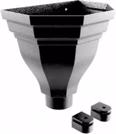 ARP Cast Aluminium Round Merus Small Hopper 63mm in Black 9005 Leatherette Finish