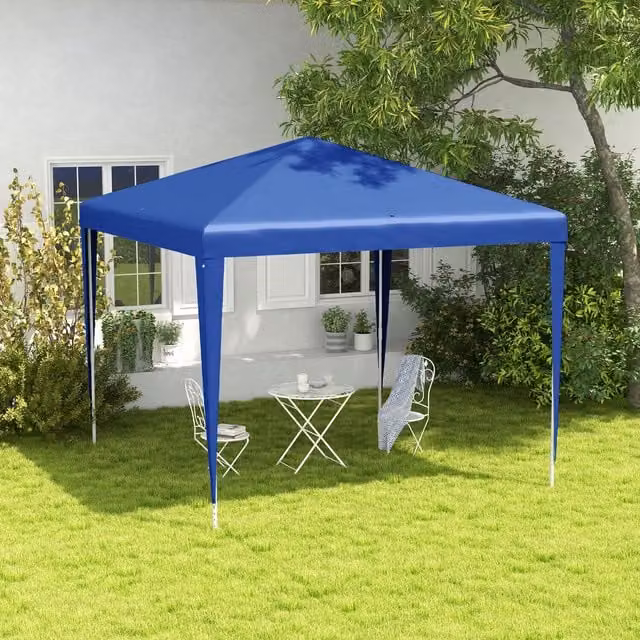 Outsunny Blue Garden Gazebo Marquee Party Tent Canopy