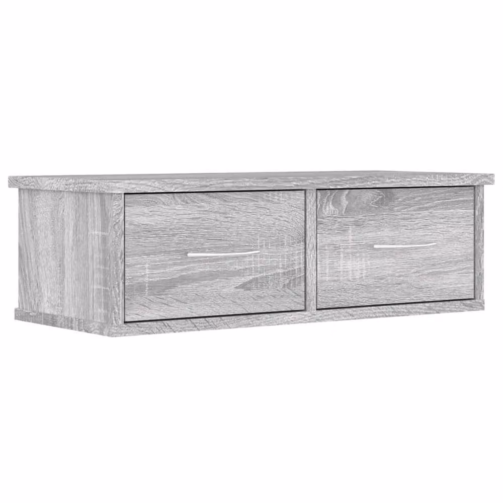 Berkfield Home Wall Cabinet in Grey Sonoma, W/D/H: 60 x 26 x 18.5 cm – 2