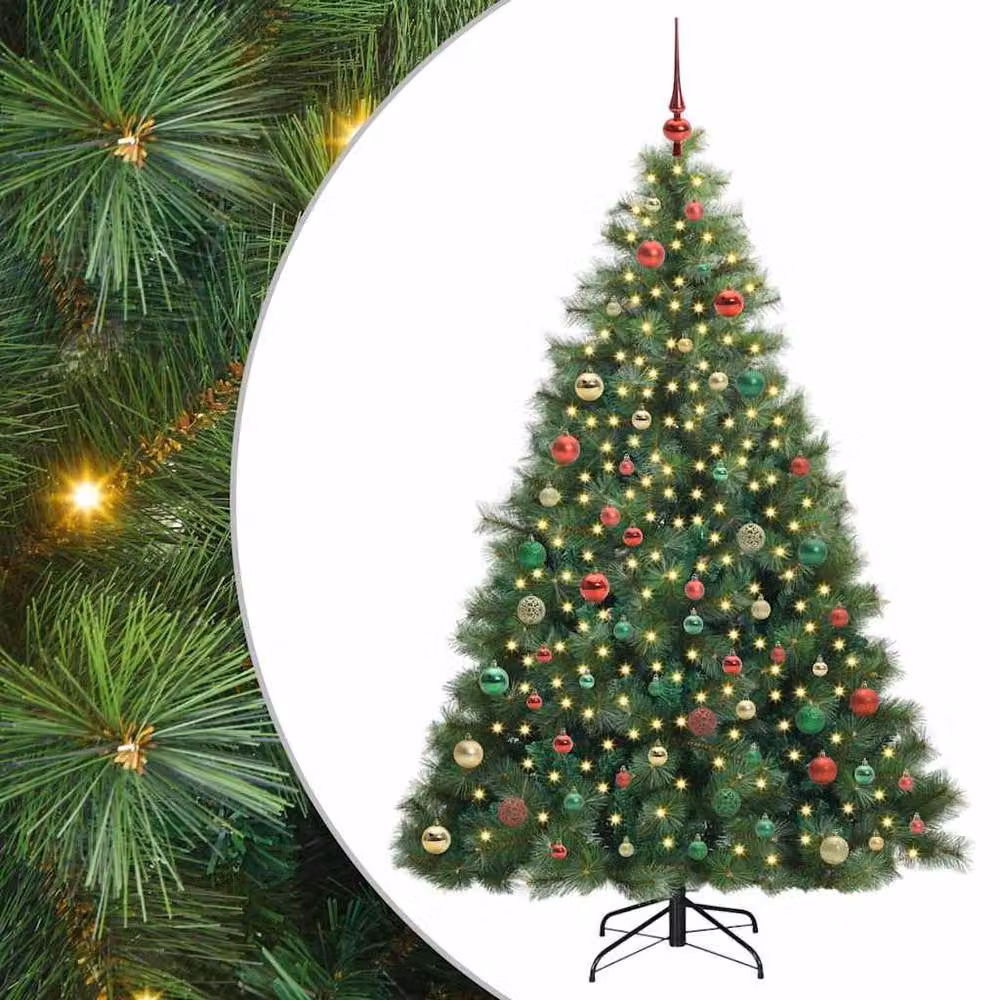 Berkfield Home Artificial Green Christmas Tree with 300 LEDs, Height: 180 cm – 2