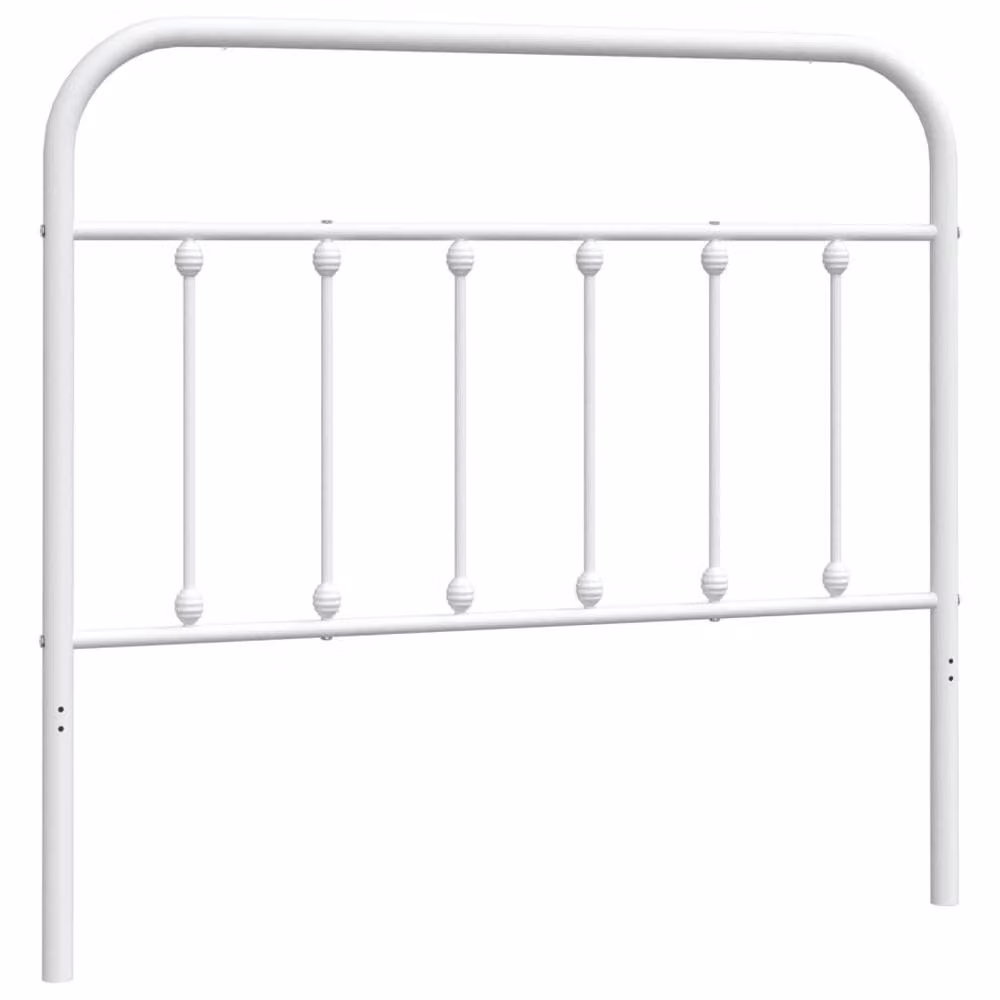 Berkfield Home Metal Headboard in White – 2