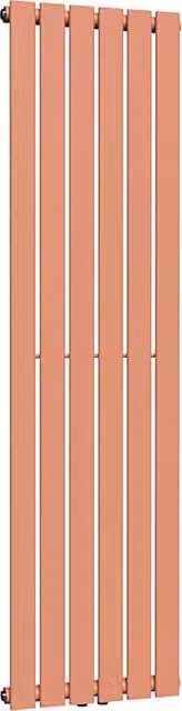 Lux Heat Coral Coloured Vertical Flat Radiator, H 160 cm x W 42 cm