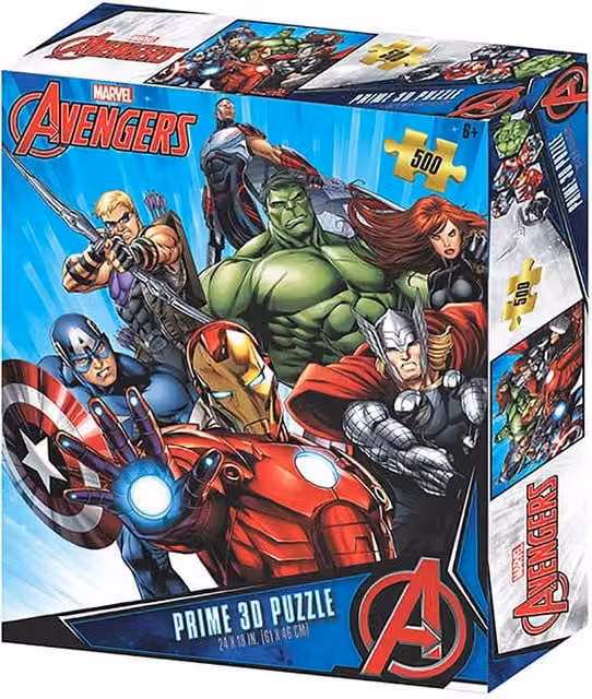 Marvel Avengers Prime 500-Piece 3D Puzzle in Multicolour