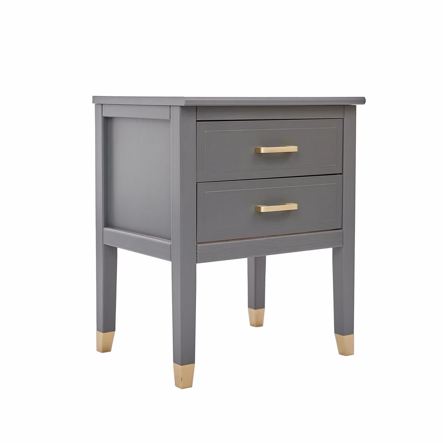 Cabinet Bits Palazzi 2 Drawer Bedside Table in Mid Grey – 2