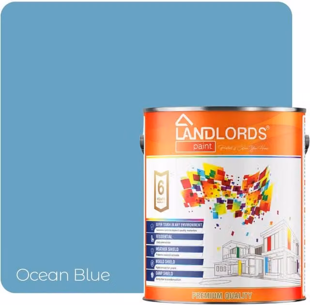 Landlords Ocean Blue Kitchen and Bathroom Paint, 2.5 l – 1