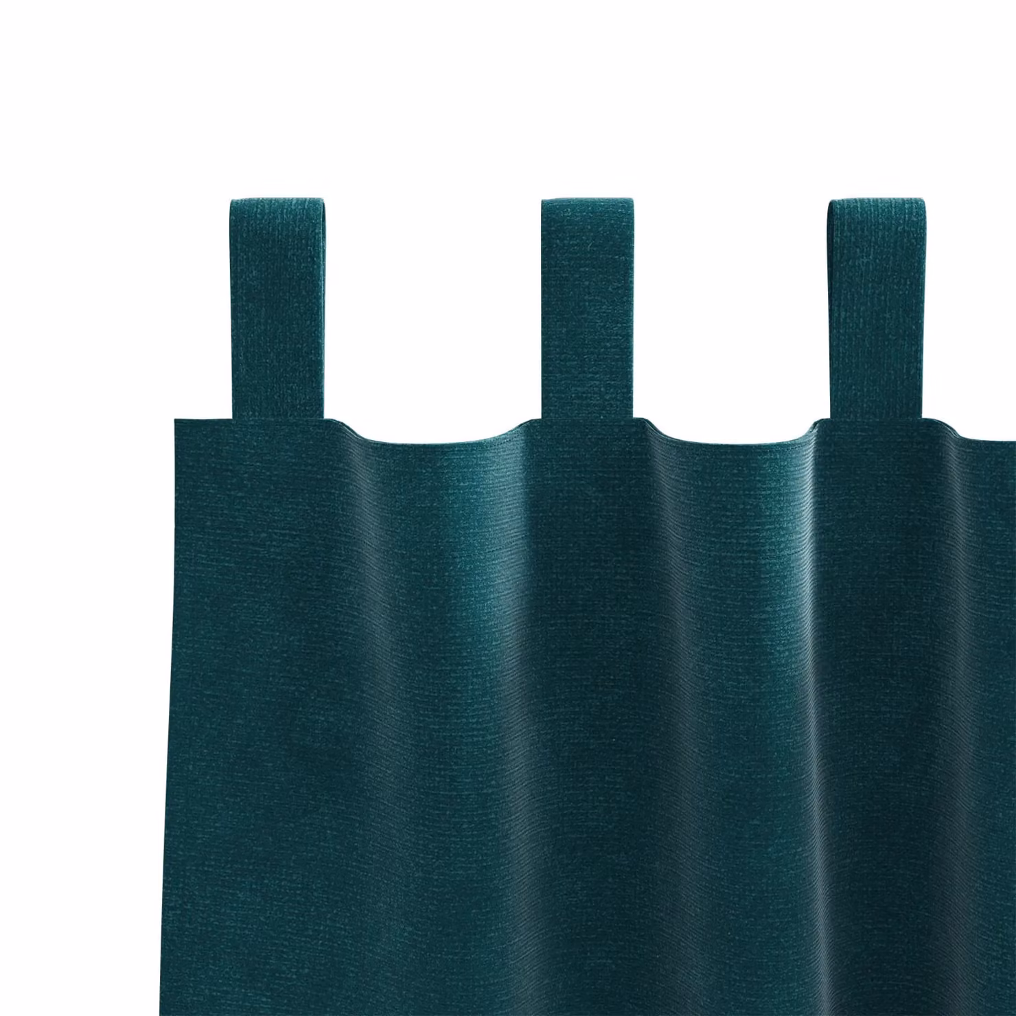 Berkfield Home Dark Green Velvet Blackout Curtains with Hanging Loops, 2 Pack – 3