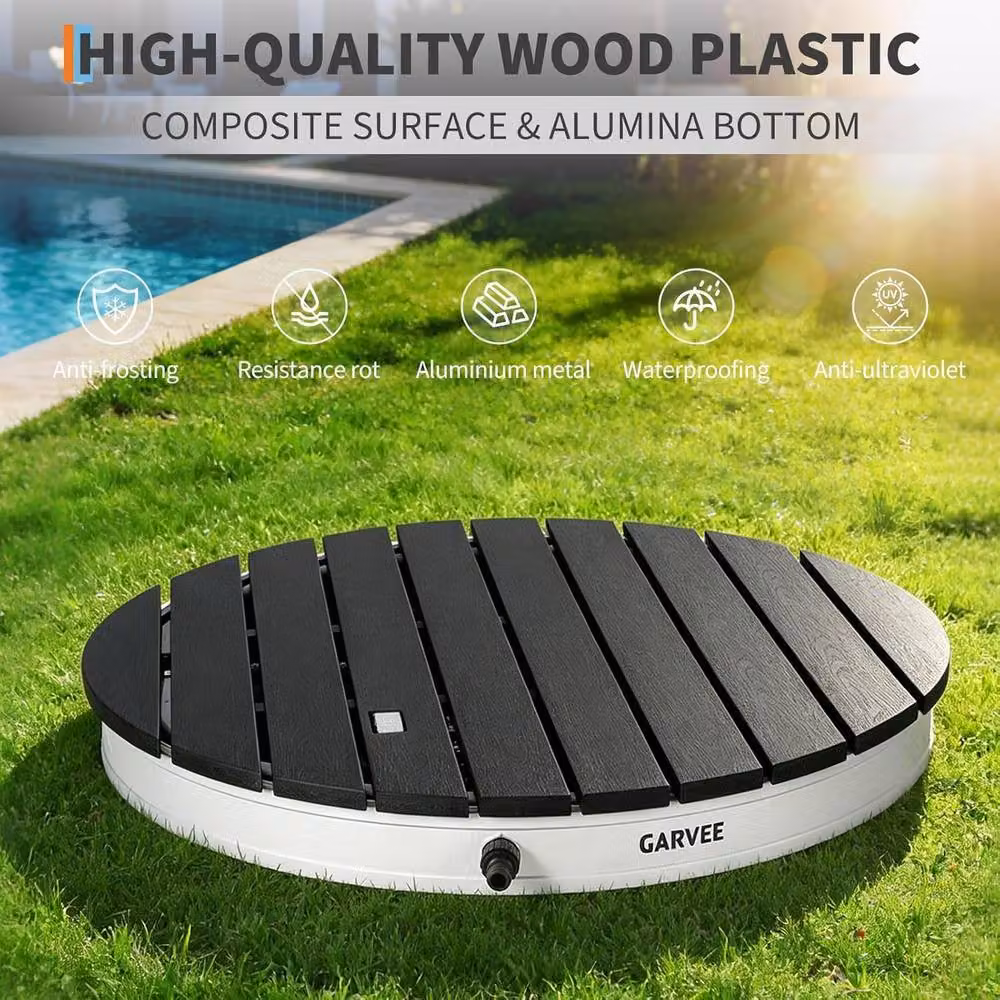 London Boutique Portable Garden Shower Kit in Black with 4.5m Adjustable Hose – 2