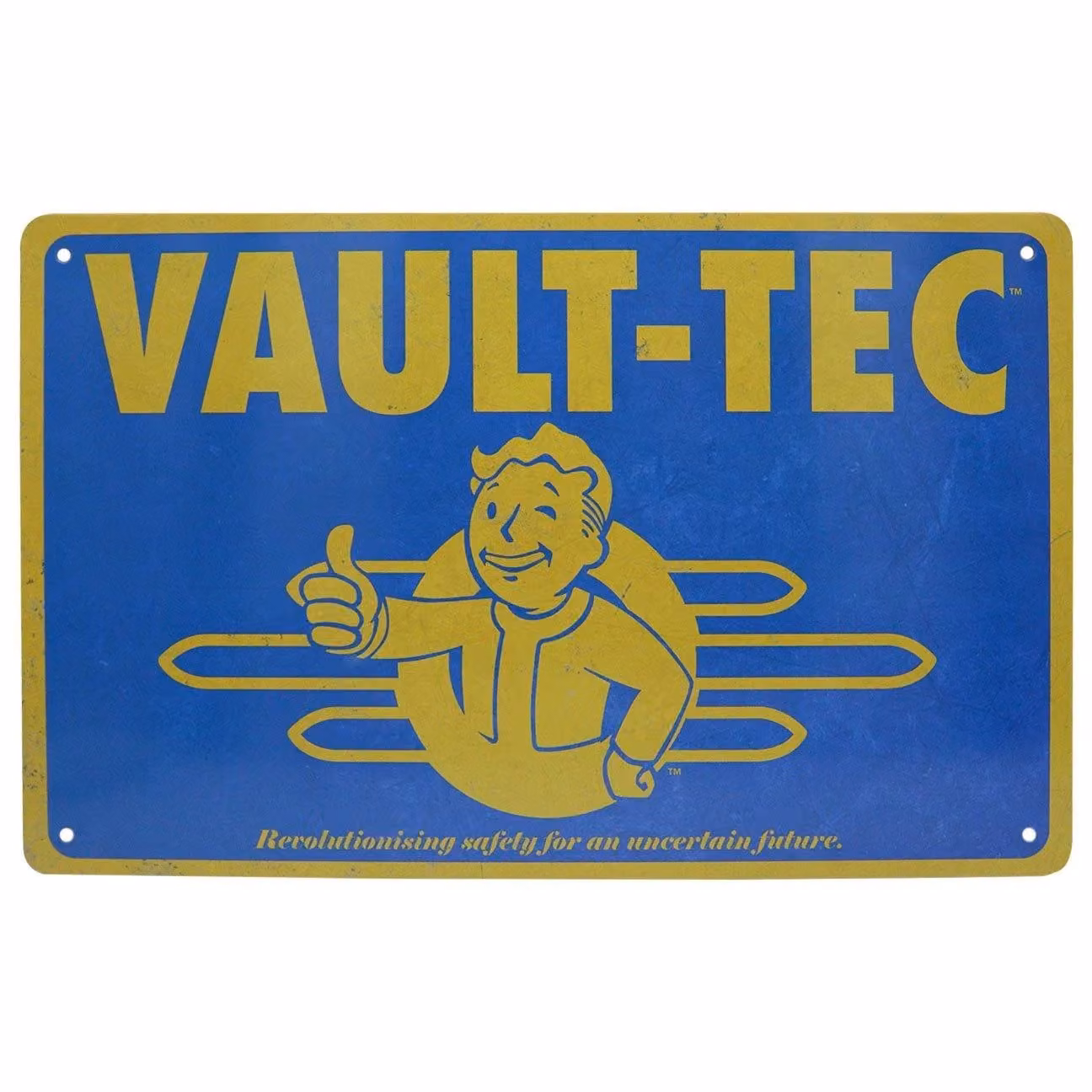 FaNaTtik Fallout Set of 3 Multicolour Metal Tin Wall Signs, W: 28 cm, H: 17.5 cm – 2