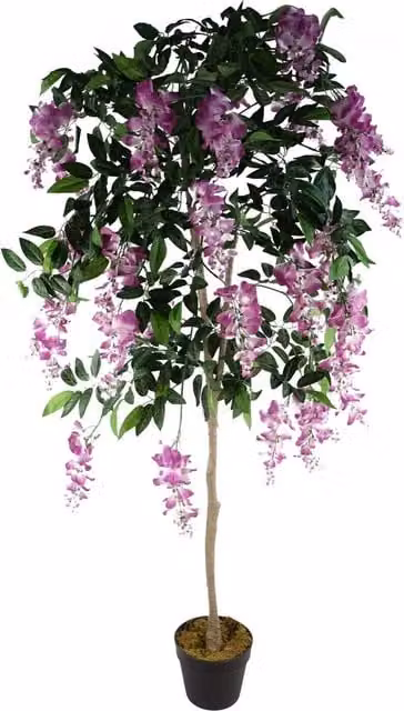 Dyzi 150cm Pink Artificial Tabletop Tree with Wired Stems