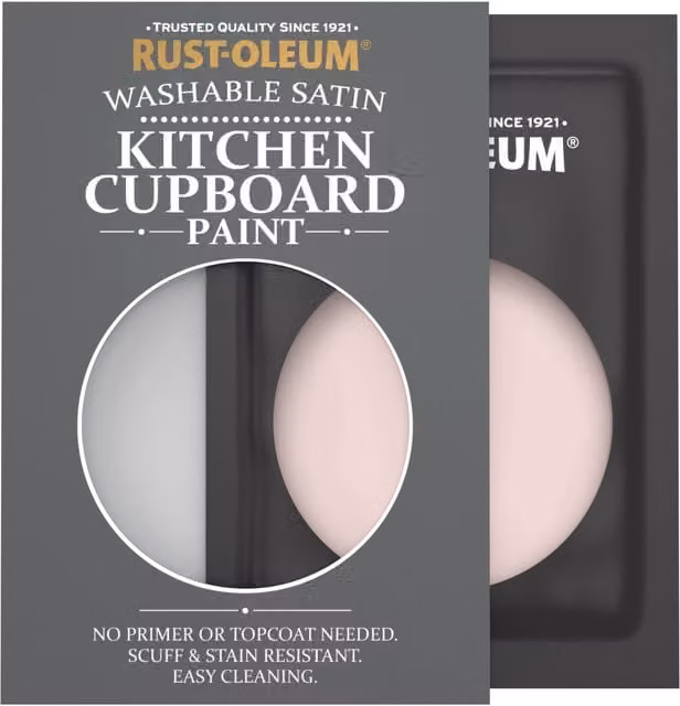 Rust-Oleum Kitchen Cupboard Satin Finish Tester Sachet, Pink Champagne, 10ml