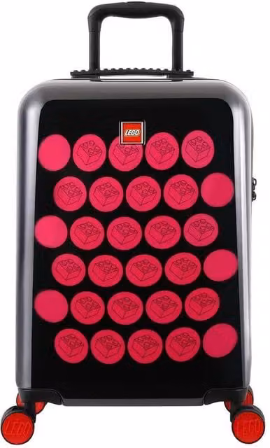 Lego ColourBox Brick Dots Suitcase in Black and Pink