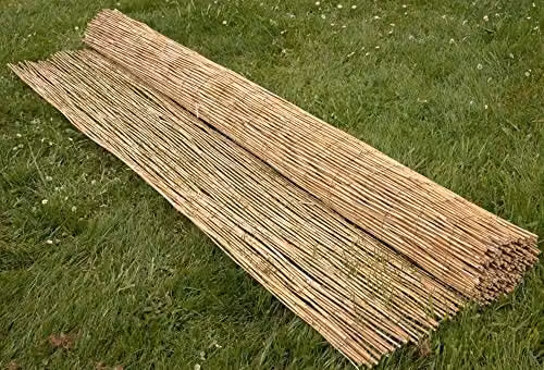 Primrose Brown Woven Wood Privacy Mat, W/D/H: 120 x 100 x 1 cm – 2