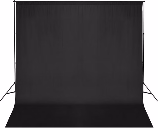 Berkfield Home Photo Backdrop Support System, Black, W: 600 cm, H: 300 cm – 1